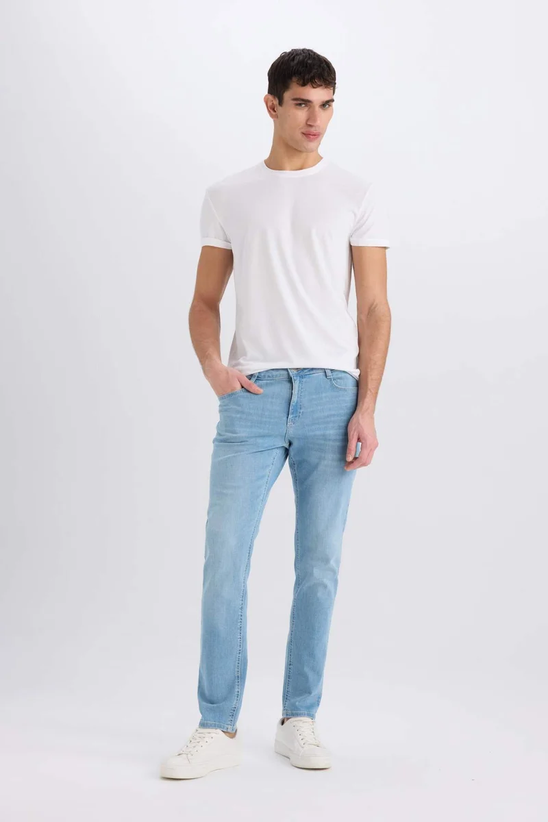 ديفاكتو Carlo Skinny Fit Extra Slim Fit Regular Waist Jeans