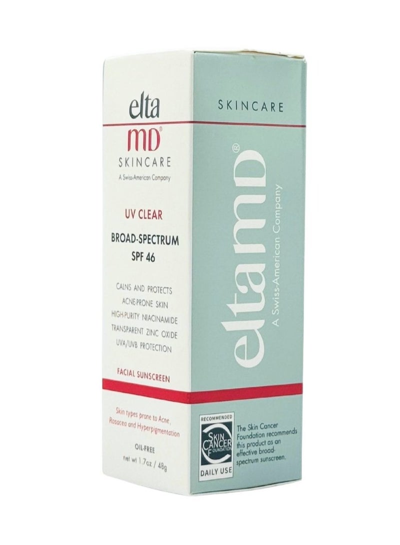 EltaMD UV Clear Broad Spectrum SPF 46 Facial Sunscreen, Oil Free, 1.7oz / 48g - Image 4