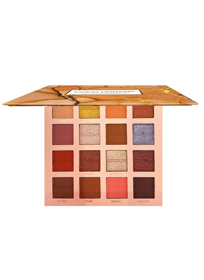 Coco - 16 Color Eyeshadow Palette-Makeup Eye Shadow Palettes Pink Eye Shadow Wine Red Eye Shadow Waterproof Long Lasting Natural Mixing Pigment Makeup - Image 1