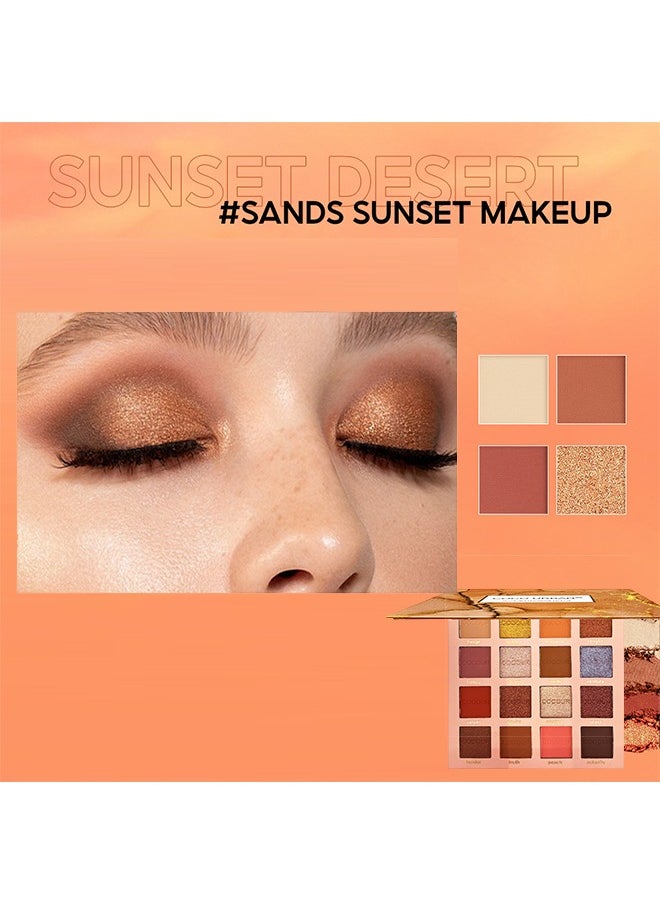 Coco - 16 Color Eyeshadow Palette-Makeup Eye Shadow Palettes Pink Eye Shadow Wine Red Eye Shadow Waterproof Long Lasting Natural Mixing Pigment Makeup - Image 1