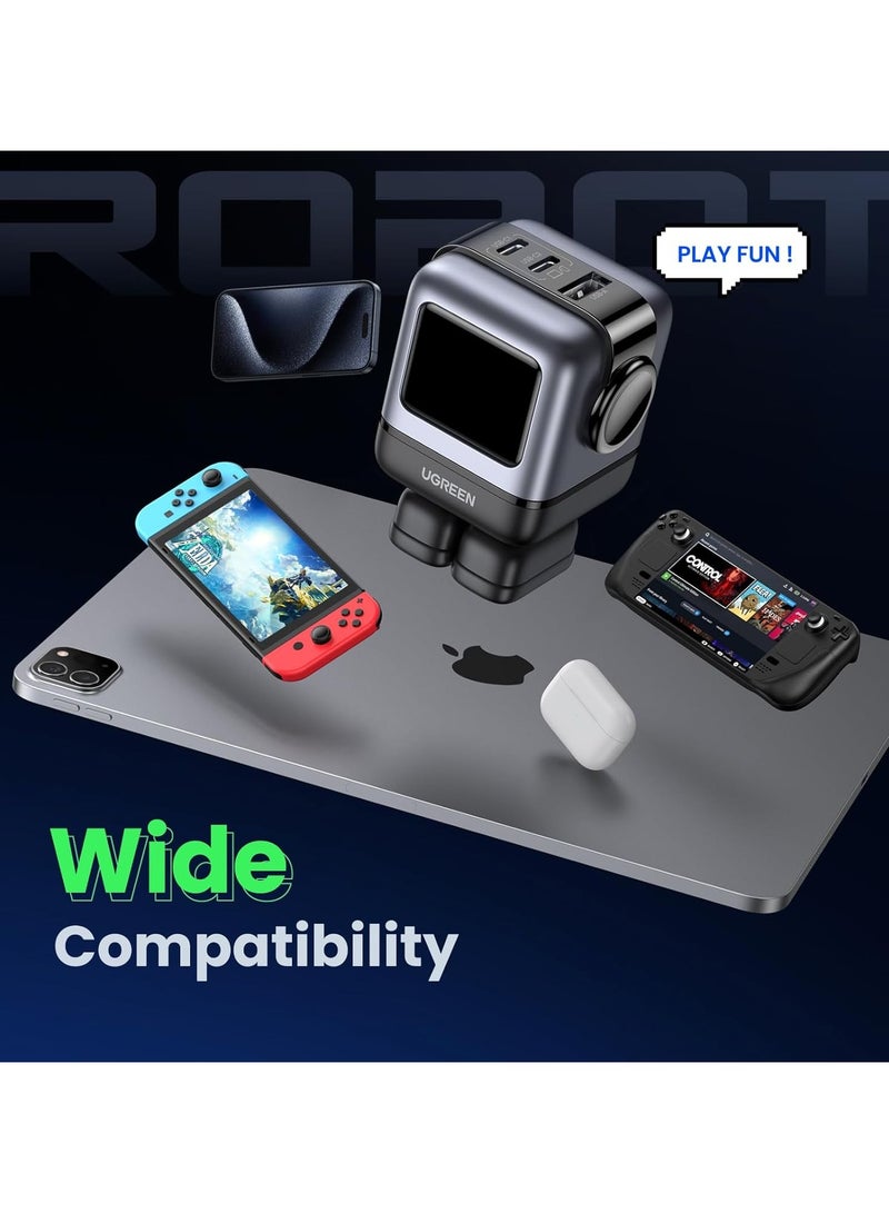 UGREEN Nexode RG 65W 3-Port GaN Fast Charger EU Gray - Image 4