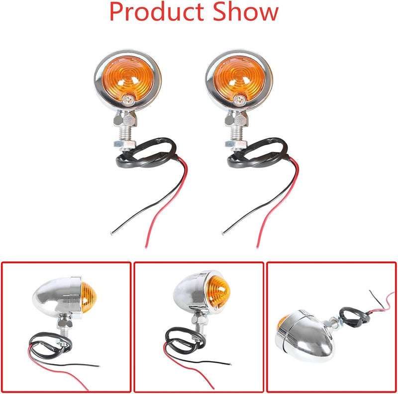 LABLT Motorcycle Passing Driving Spot Fog Light Turn Signal Light Bar with Bracket Set - Image 3