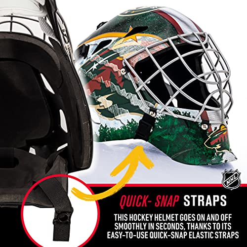 Franklin Sports Minnesota Wild NHL Hockey Goalie Face Mask - Goalie Mask for Kids Street Hockey - Youth NHL Team Masks for Kids - Image 4