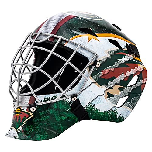 Franklin Sports Minnesota Wild NHL Hockey Goalie Face Mask - Goalie Mask for Kids Street Hockey - Youth NHL Team Masks for Kids - Image 1