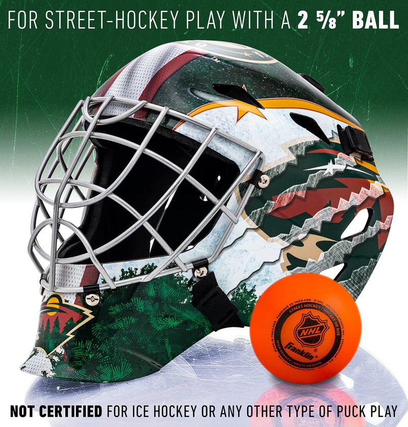 Franklin Sports Minnesota Wild NHL Hockey Goalie Face Mask - Goalie Mask for Kids Street Hockey - Youth NHL Team Masks for Kids - Image 3
