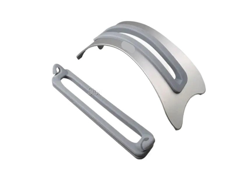 Silver Aluminum Vertical Laptop Stand Space Saving For 10 To 17 Inch Laptops - Image 3
