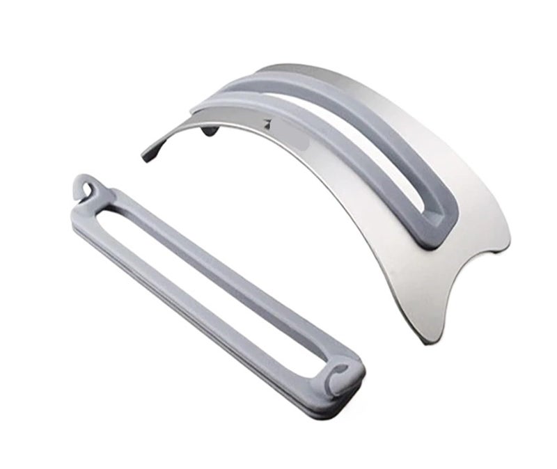 Silver Aluminum Vertical Laptop Stand Space Saving For 10 To 17 Inch Laptops - Image 2