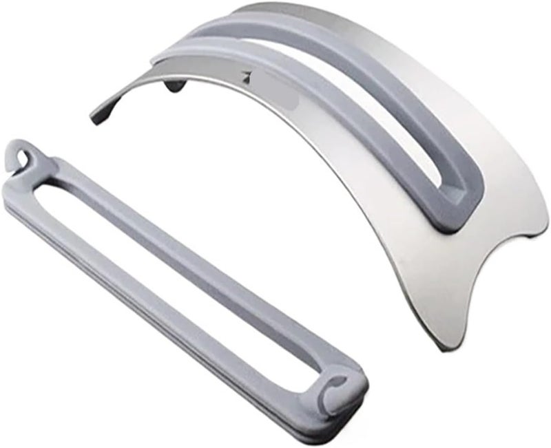Silver Aluminum Vertical Laptop Stand Space Saving For 10 To 17 Inch Laptops - Image 1