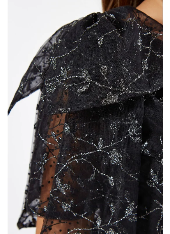 امري Multi shaded Tulle Layered Frock