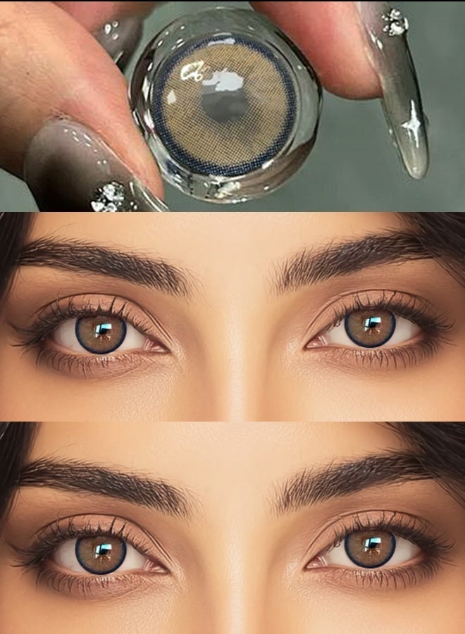 FreshLady X-Brown Flare Colored Contact Lenses 14.0mm – Natural Soft Hydrating, Big Eye Effect, Comfortable Daily Wear, Korean Style Cosmetic Lenses, Yearly Disposable, Unisex for Makeup & Fashion - Image 2