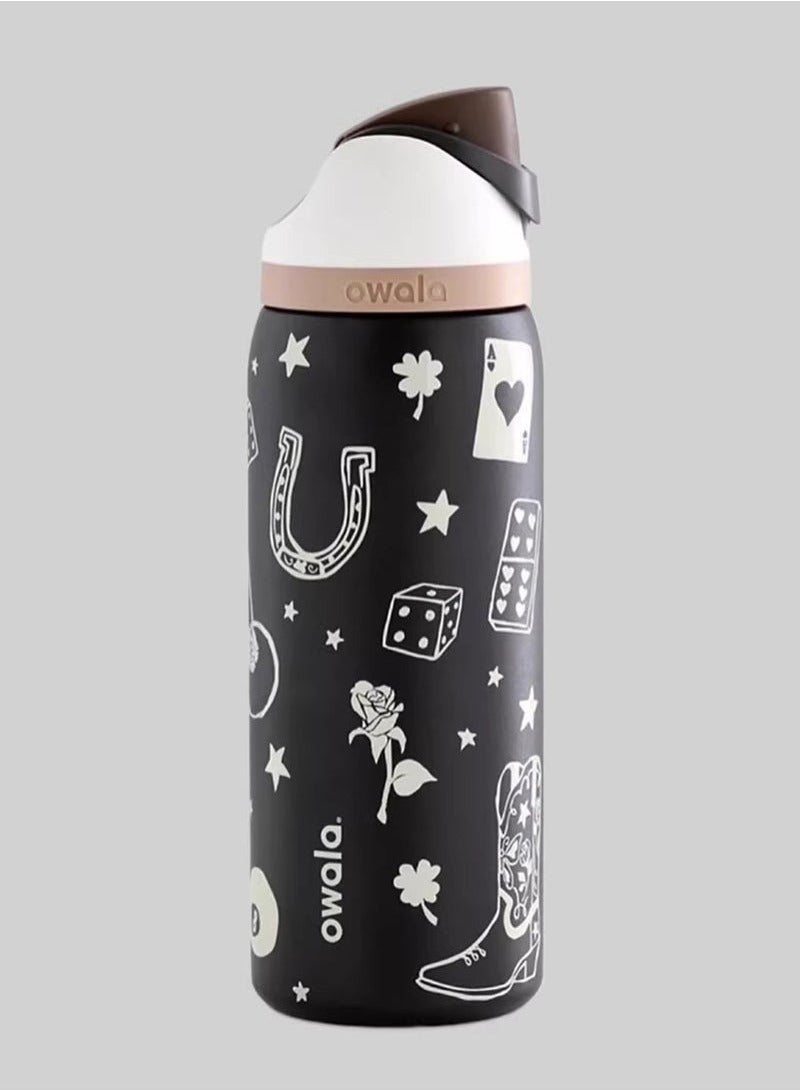 Owala FreeSip Insulated Stainless Steel Water Bottle with Straw for Sports and Travel, BPA-Free,32-Ounce  - Image 2