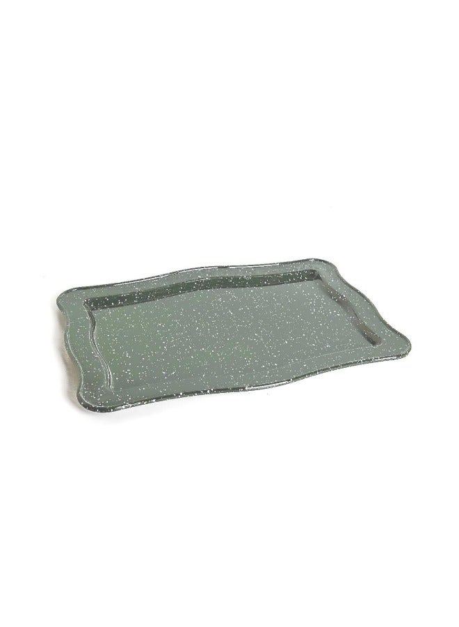 Granite Tray 48*32*3 cm-Light Green