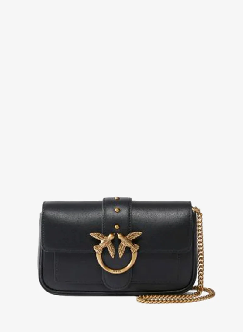PINKO Logo Detail Flap Over Crossbody