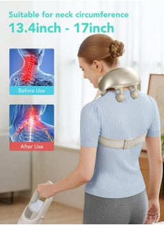 SKG SKG H7 Ultra Neck and Shoulder Shiatsu Massager -  Rechargeable ,Kneading, Soothing Heat Therapy, Ideal for Deep Tissue Massaging, Relieve Pain & Reduce Stress  - Image 2