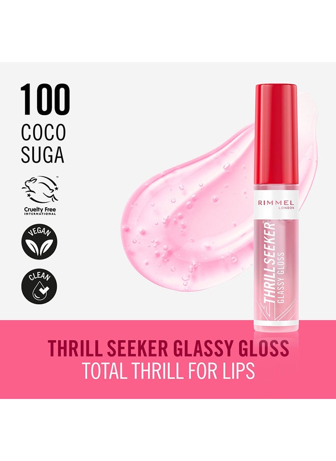 RIMMEL LONDON ملمع الشفاه ثريل سيكر جلاسى جلوس - 100 - كوكو سوجا  - Image 2