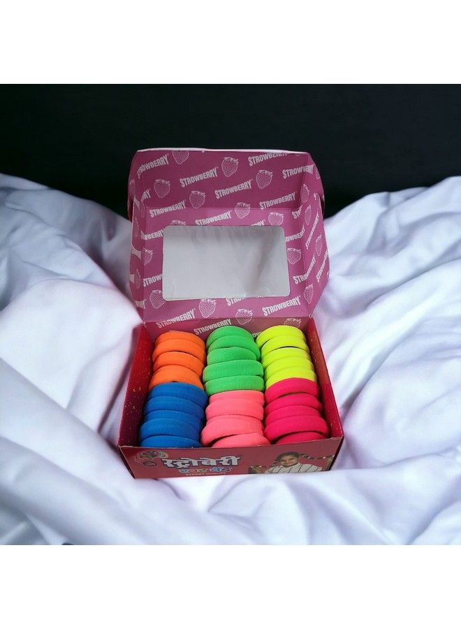 Topfinder Small 30 Pcs Set 6 Colors Thick Hair Plain Rubber Band With Beautiful Storage Organizer For Women Girls Baby Kids Stylish Fashion Jewellery Kit Pack Assorted Color - Image 4