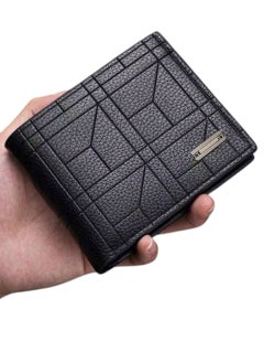 Generic Men's Leather Wallet Simple Design Bifold Business Anti-Theft Credit Card Holder and Money Pocket  - Image 1