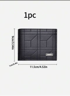 Generic Men's Leather Wallet Simple Design Bifold Business Anti-Theft Credit Card Holder and Money Pocket  - Image 4