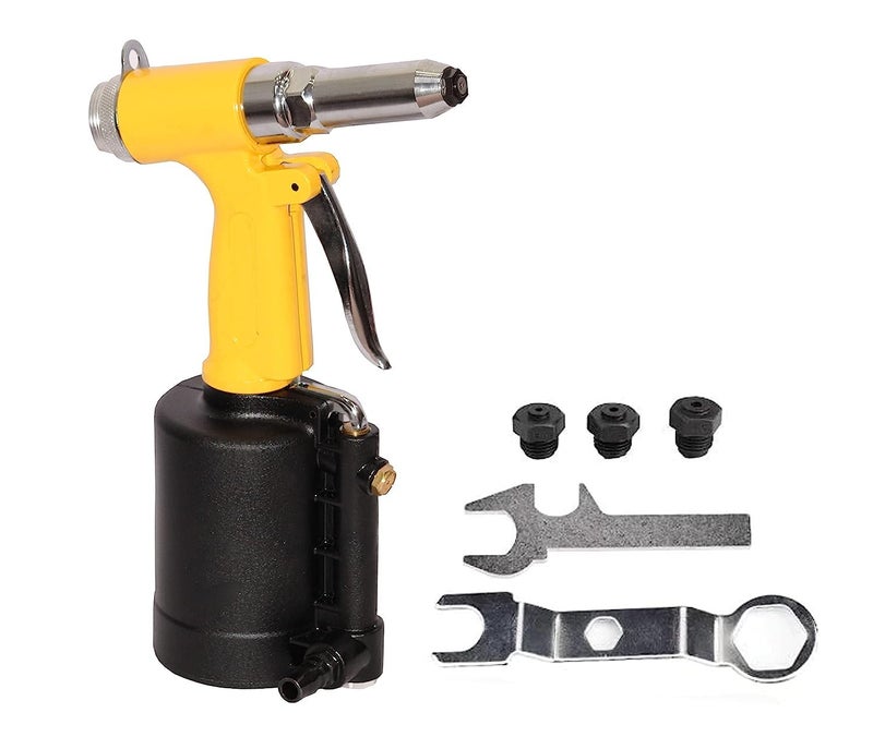 HELLARO Industrial Riveters Air Pneumatic Riveter Gun Rivets 24mm 32mm 4mm 48mm 3 Air Claws Riveting Pull Tools Heavy Duty Fast Hitting Rivet Gun - Image 2
