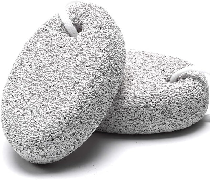 HOOMBOOM 2PCS Natural Pumice Stone for Feet, Lava Pedicure Tools Hard Skin Callus Remover for Men/Women Feet and Hands - Natural Foot File Exfoliation to Remove Dead Skin - Image 1