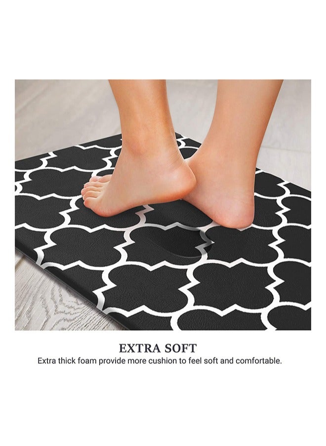 PA Kitchen Mat Cushioned Anti-Fatigue Kitchen Rug  Heavy Duty PVC Ergonomic Comfort Floor Mat Non Slip Waterproof Standing Foam Mat Suitable for Kitchen Laundry Bathroom Living Room