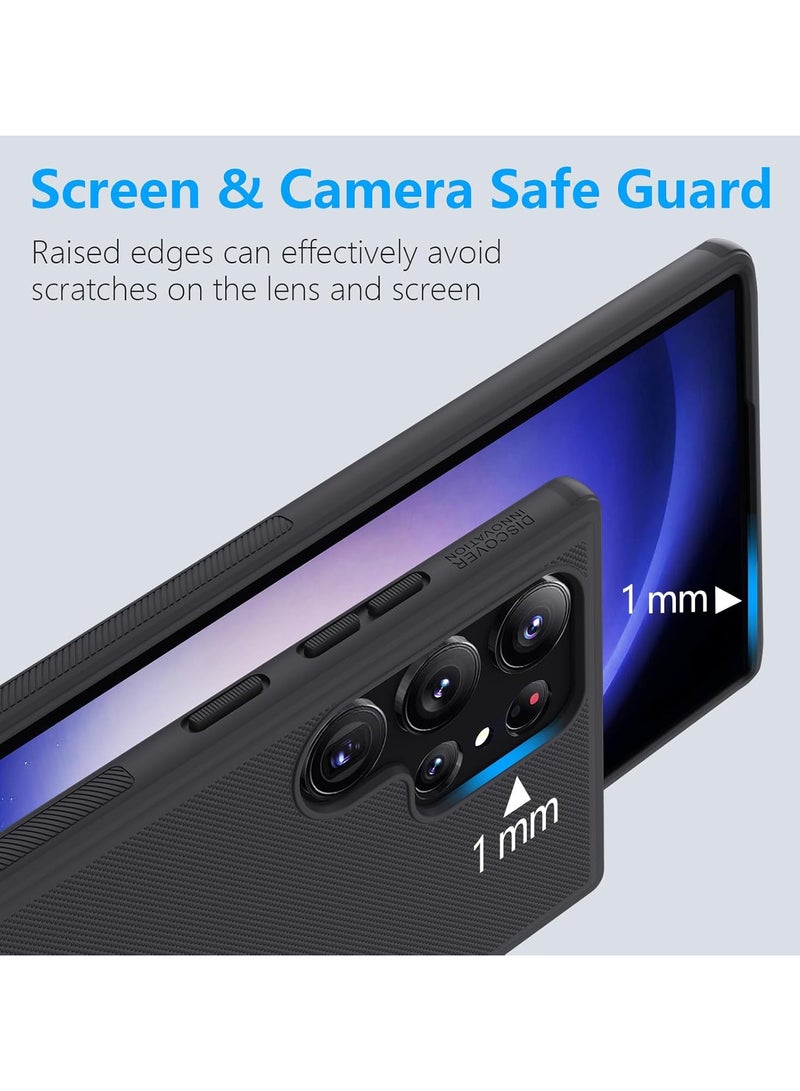 Nillkin Case Cover Super Frosted Pro  Magnetic Wireless Charging  Case Anti-Scratch & Slip For Samsung Galaxy S24 Ultra (Black) - Image 5