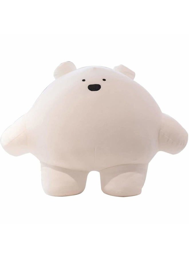 REFAHB 9 inch Cute Bear Plush Stuffed Animal Body Pillow Fat Cartoon Cylindrical Body Pillows for Kids, Super Soft Hugging Toy Gifts for Bedding, Kids Sleeping Nap Kawaii Pillow - Image 1