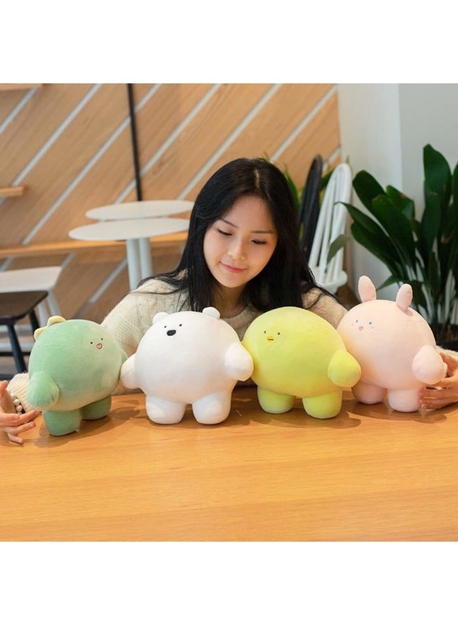 REFAHB 9 inch Cute Bear Plush Stuffed Animal Body Pillow Fat Cartoon Cylindrical Body Pillows for Kids, Super Soft Hugging Toy Gifts for Bedding, Kids Sleeping Nap Kawaii Pillow - Image 4