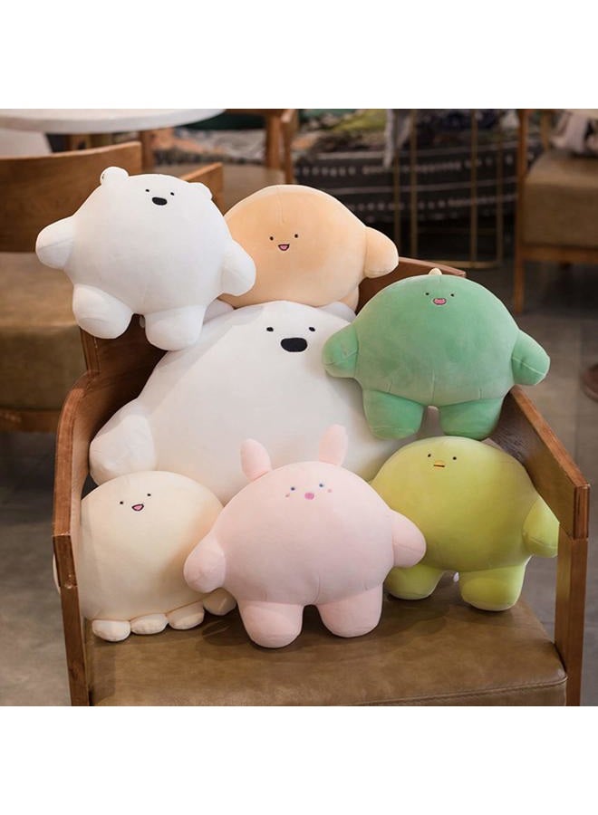 REFAHB 9 inch Cute Bear Plush Stuffed Animal Body Pillow Fat Cartoon Cylindrical Body Pillows for Kids, Super Soft Hugging Toy Gifts for Bedding, Kids Sleeping Nap Kawaii Pillow - Image 3
