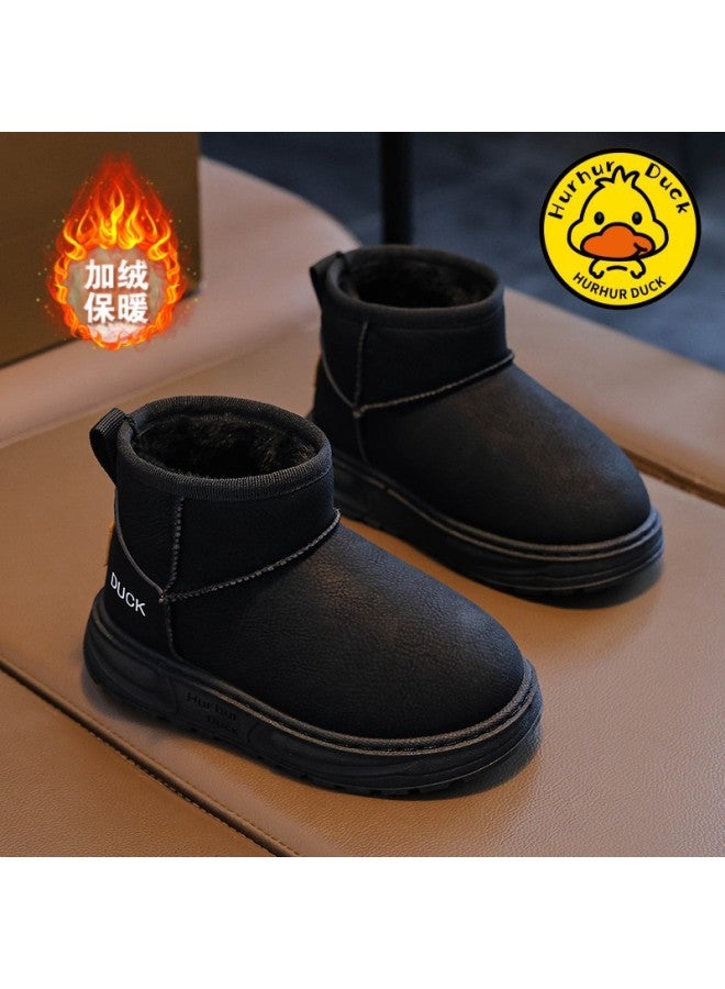 Children's Snow Boots, Girls' Fleece-lined Warm Snow Boots, Boys'  New Winter Shoes, Outdoor Cotton Shoes