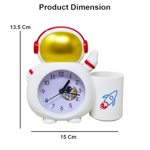 PARTEET Astronaut Alarm Clock with Pen Holder for Kids, Bedroom Astronaut Alarm Clock, Birthday Party Return Gifts for Kids - Image 3