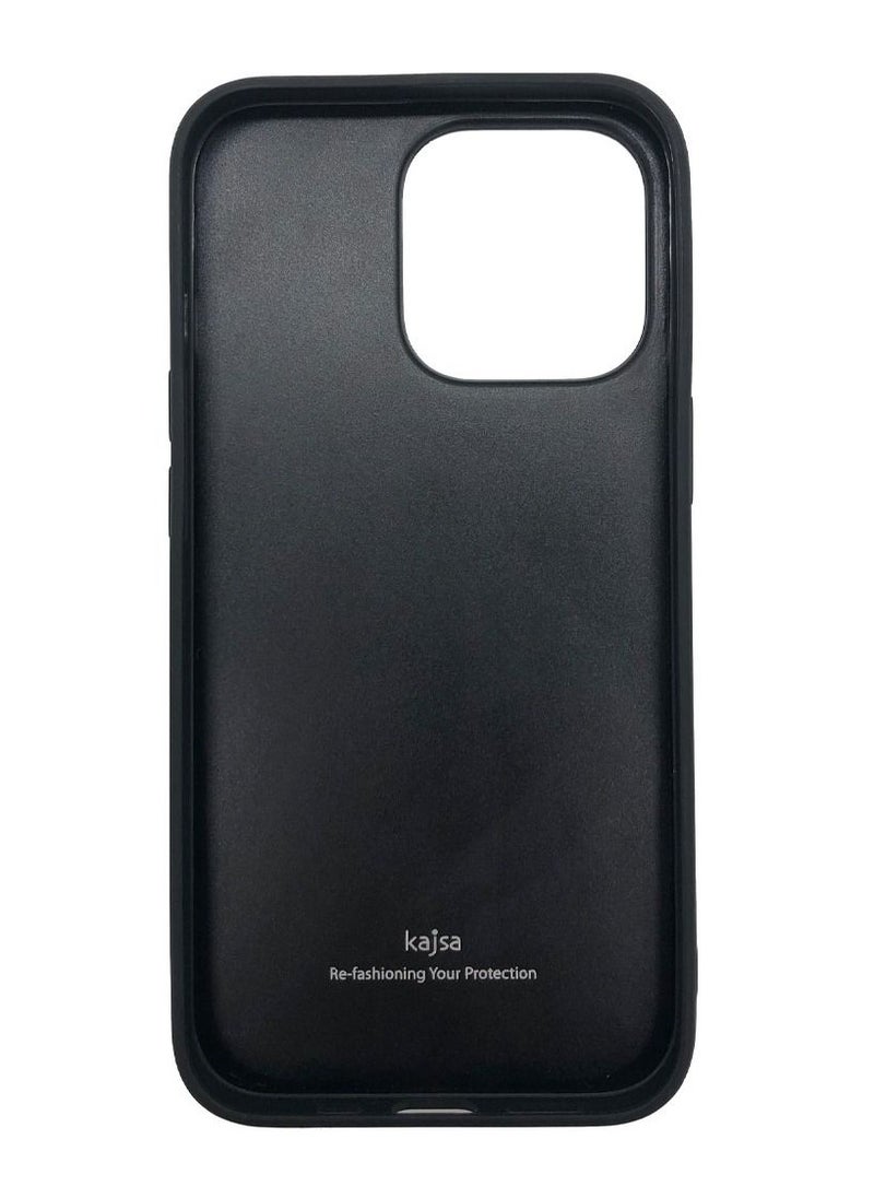Kajsa - iPhone 13 Pro Preppie Collection Origami Case Cover with Folding Stand Blue - Image 1