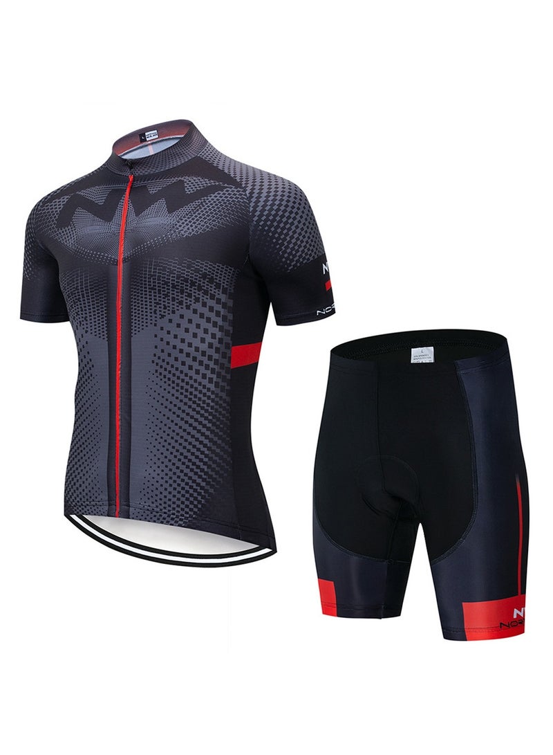 KUYING GR New Summer Outdoor Sunscreen Moisture Absorption Quick Drying Bicycle Women's Cycling Clothing Set  - Image 1