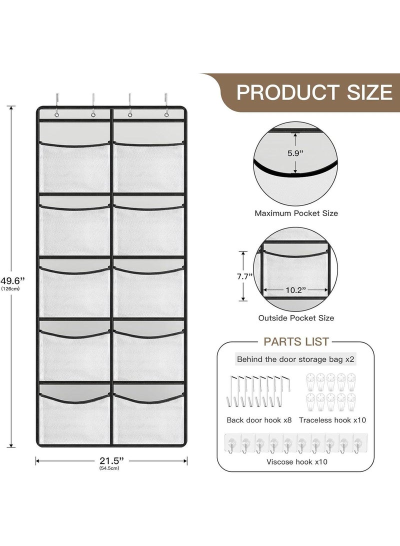 Bluejw 10-Pockets Hanging Closet Organizer Bag - Image 2