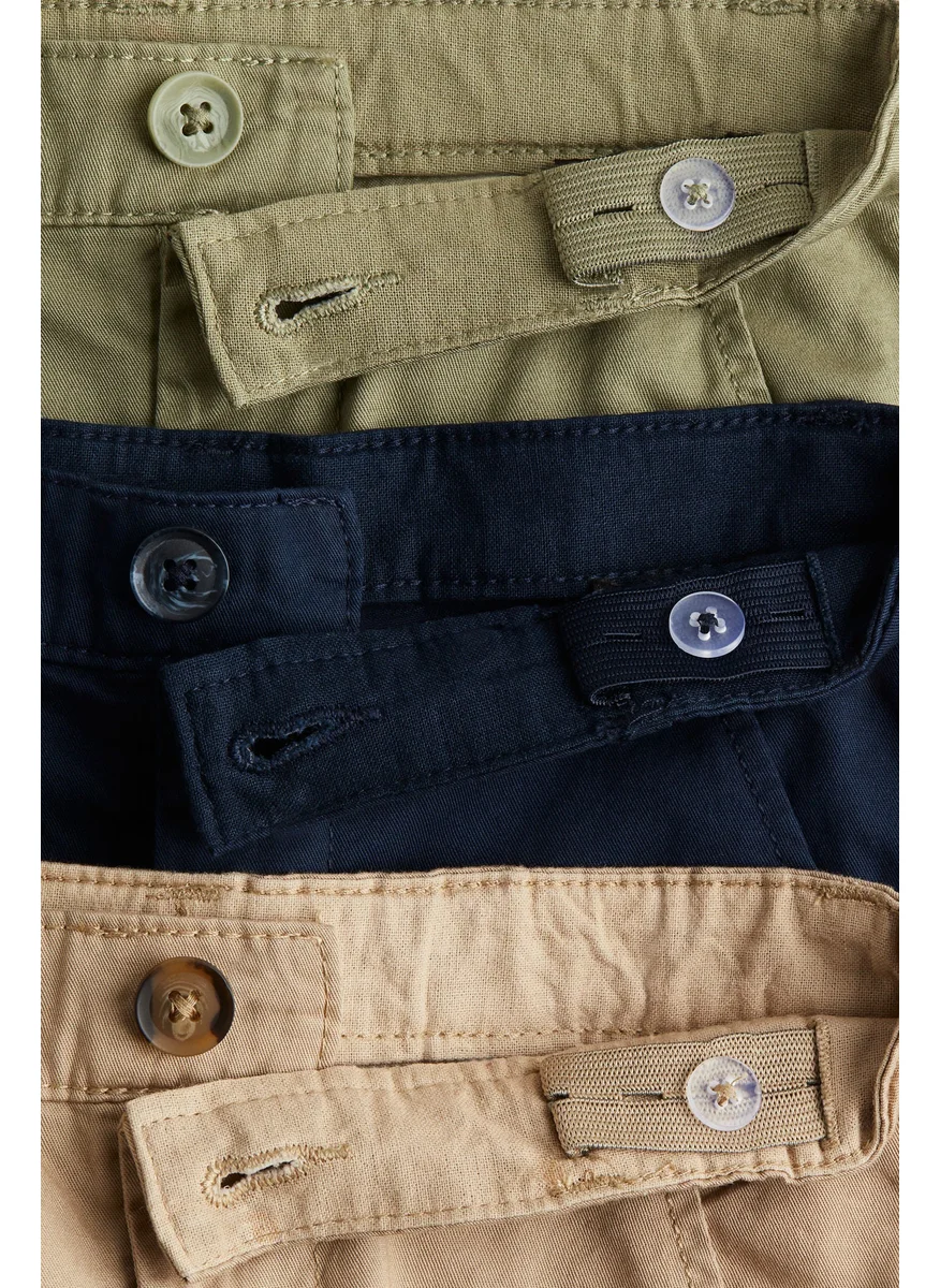 اتش اند ام 3-Pack Cotton Twill Chinos