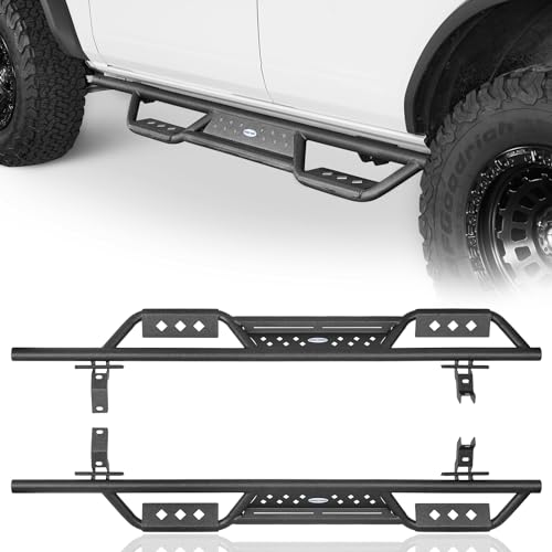 Hooke Road Hooke Road Bronco Side Steps Running Boards Rock Rails for ...