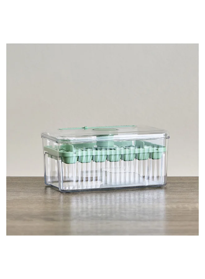 Home Box Icy 28-Compartment Store n Scoop Ice Cube Box 19 x 10.5 x 11.5 cm
