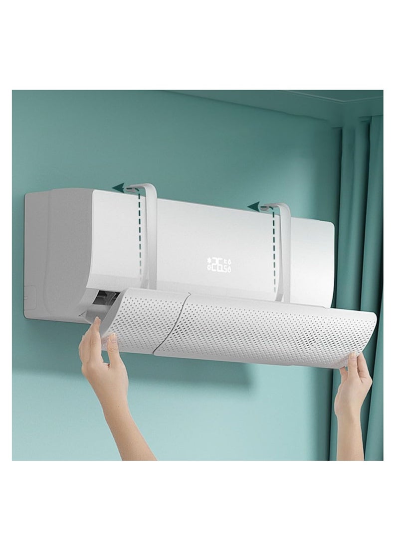 Generic Air Conditioner Deflector,Split Ac Adjustable Flow Deflector, Air Conditioning Wind Shield,Adjustable Wind Direction Preventing Ac From Blowing Directly/Adjustable Size/For Home Office Retractable A  - Image 2