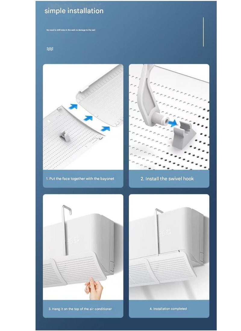 Generic - Air Conditioner Deflector,Split Ac Adjustable Flow Deflector, Air Conditioning Wind Shield,Adjustable Wind Direction Preventing Ac From Blowing Directly/Adjustable Size/For Home Office Retractable A - Image 1