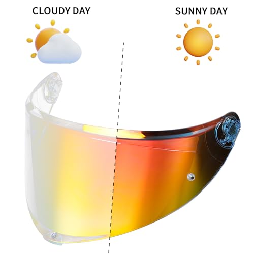 Lumfeerix K6 Visor Tinted K6s Helmet Visor Dark Shield for K6 K6S (Shade and sun protection) - Image 5