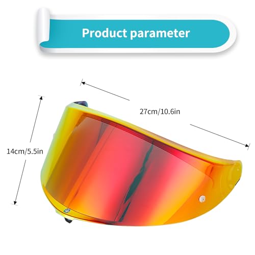 Lumfeerix K6 Visor Tinted K6s Helmet Visor Dark Shield for K6 K6S (Shade and sun protection) - Image 4