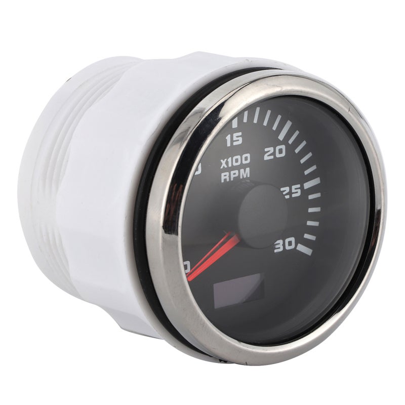 52mm LCD Tachometer 3000RPM for Car Motorcycle - Stepper Motor Drive Pointer IP67 Waterproof RPM Gauge for Outboard Motor Engineering Machinery Modification - Image 3