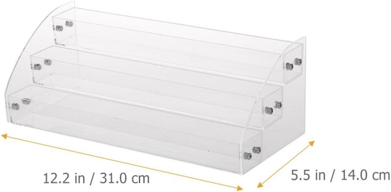 Multi-layer Nail Polish Organizer Rack, 3-tier Cosmetic Display Stand for Lipstick, Eyeshadow, and Essential Oils Storage on Vanity Table - Image 2