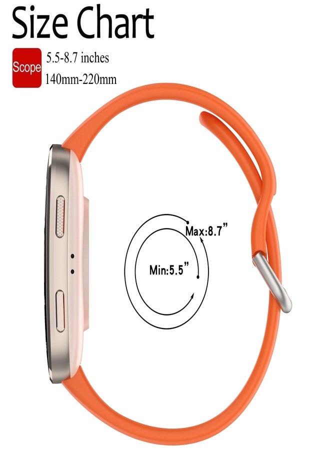 QGHXO سوار بديل من السيليكون سريع الفك لساعات Amazfit Bip 6/Bip 5، مقاس 22 مم، متوافق مع ساعات Amazfit GTR 4/3/3 Pro/2/2e/GTR الذكية مقاس 47 مم (بدون جهاز تتبع). - Image 4