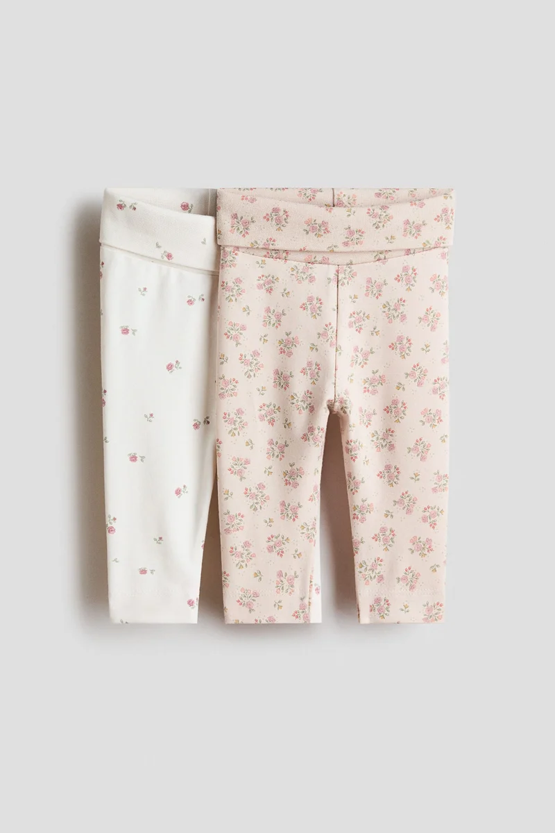 H&M 2-pack cotton jersey leggings