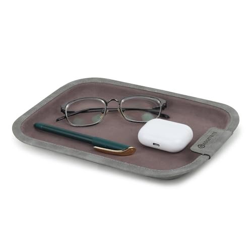 GadgetBite Desk Organiser Office Table Tray for Home Office Organizer Vegan Leather Desktop Tray for Office Home Stationery Pen Pencil Keys Phone Notes Specs Earphone Cable Cord Gadget Accessories - Image 5