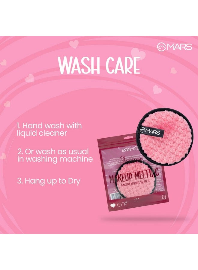 مارس مناديل MARS لإزالة المكياج من الألياف الدقيقة | قابلة لإعادة الاستخدام | تزيل المكياج المقاوم للماء بسهولة | لطيفة على البشرة | لجميع أنواع البشرة (عبوة من قطعة واحدة) - Image 3