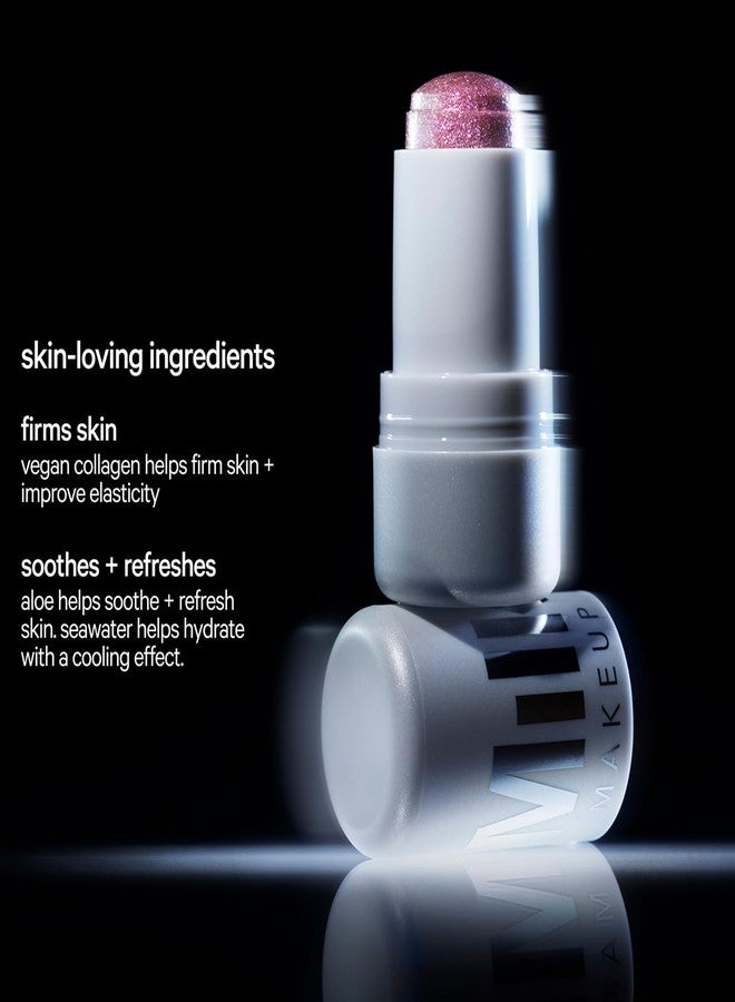 Milk Makeup Cooling Water Jelly Shimmer – Buildable Face + Body Highlighter Stick for Sheer Shimmery Glow – Long-Lasting, Hydrating, Glitter Free Formula – Frosé (Rose Gold), 0.17oz - Image 3