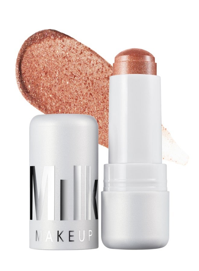 Milk Makeup Cooling Water Jelly Shimmer – Buildable Face + Body Highlighter Stick for Sheer Shimmery Glow – Long-Lasting, Hydrating, Glitter Free Formula – Frosé (Rose Gold), 0.17oz - Image 1