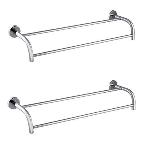 Proniks Stainless Steel Folding Towel Rack for Bathroom/Towel Stand/Tower Holder/Towel Hanger (Double Towel Rod Size : 18" 24" 30" 36") (PRM-18) Combo Pack (36) - Image 1